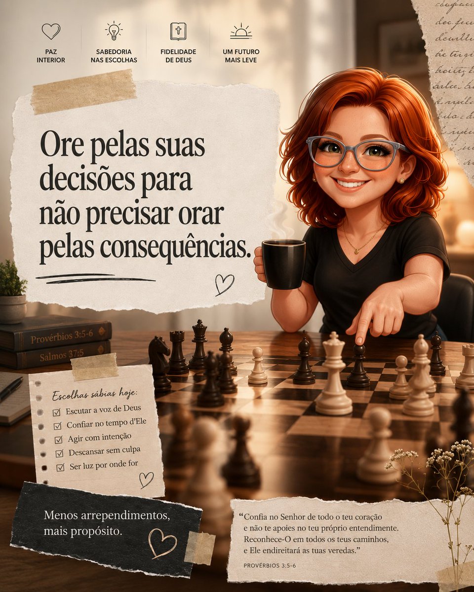 PODebooks76's tweet photo. Antes de mover uma peça no xadrez, um bom jogador pensa nas consequências do próximo lance.
Na vida, não deveria ser diferente.
#decisoes #oracao #escolhas #sabedoria #proposito https://t.co/eaamZ6pmX1