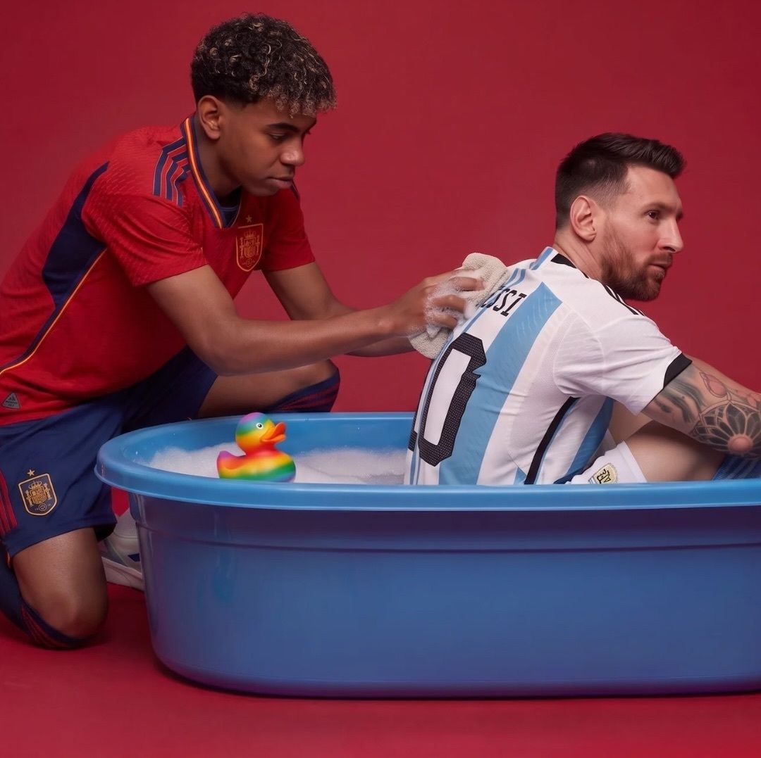 9GAG's tweet photo. After today no footballer should bathe a baby again https://t.co/tBLNXy1m57