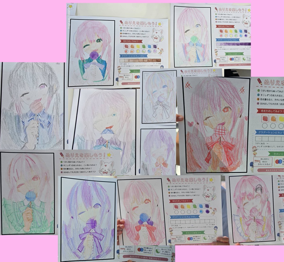 zeroonechiba's tweet photo. ①昨日の「まちゼミ」で塗ってもらった塗り絵たちです(*´Д｀)
②左…AOI講師・作(途中です)
右…8月からの新講師・作です!
8月は日曜日も教室開けますので、是非遊びに来てくださいね!😊 https://t.co/GXpOvassOO