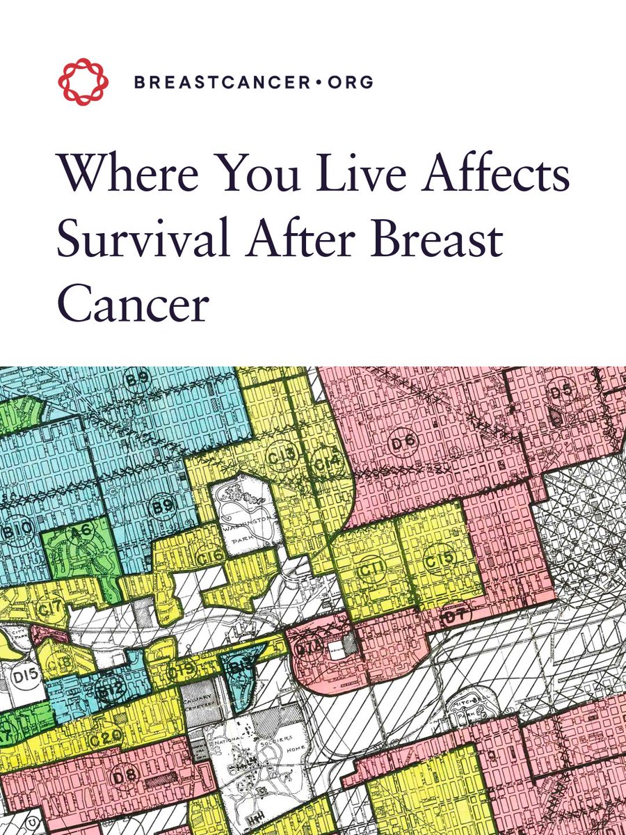 Breastcancerorg's tweet photo. Researchers found that five-year breast cancer survival rates vary by neighborhood, and historic housing discrimination policies may be one reason to blame. 

Read more: https://t.co/RKAO296B00

#HealthyEquity #BreastCancer #BreastCancerWarrior #BreastCancerResearch https://t.co/369HXvui8E
