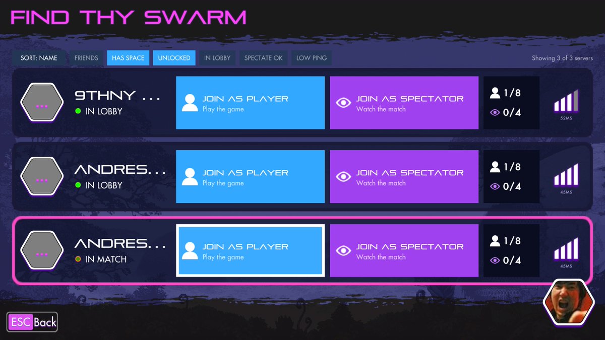 Wario64's tweet photo. Killer Queen Black servers or its online mode are back online on Steam after an update pushed out yesterday. Game is currently free https://t.co/ifVZSOEjG0 https://t.co/DZzOF3aUFQ