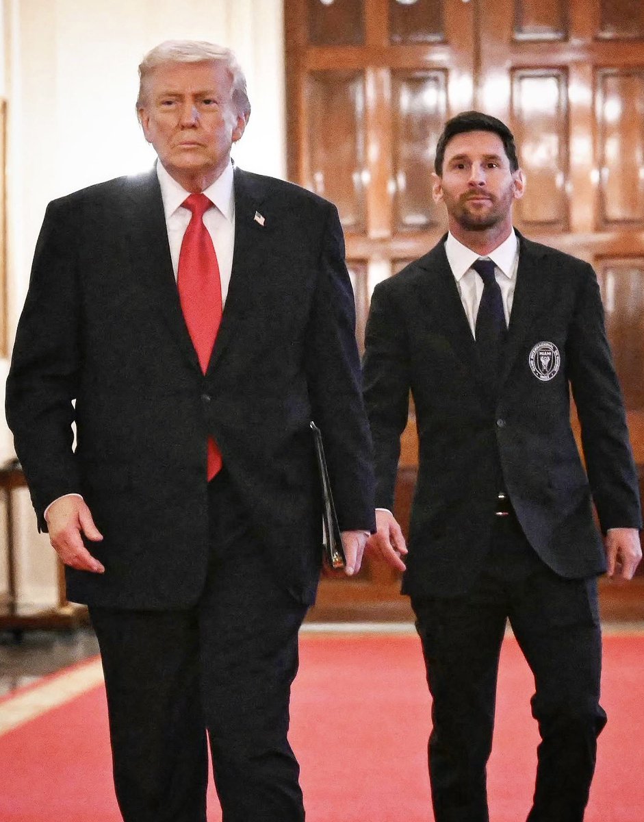 MattWallace888's tweet photo. Messi visited Trump at the White House earlier this year! https://t.co/LJ9nuvUCD3
