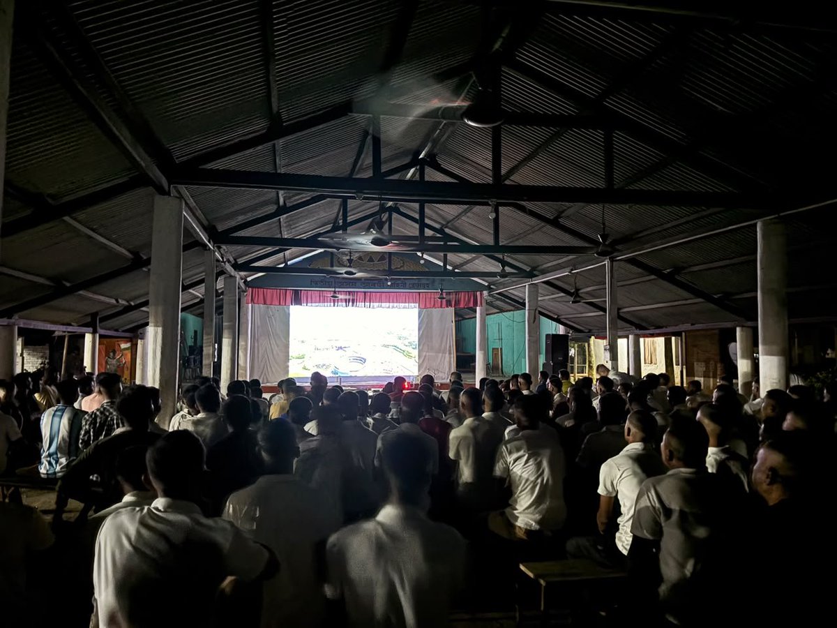 2ndapbn's tweet photo. The FIFA World Cup 2026 Final was live-streamed at 2nd Assam Police Battalion, Makum, bringing together officers, personnel and their families to witness football’s biggest spectacle.
@CMOfficeAssam
@assampolice
@DGPAssamPolice https://t.co/YgC61mzVSd