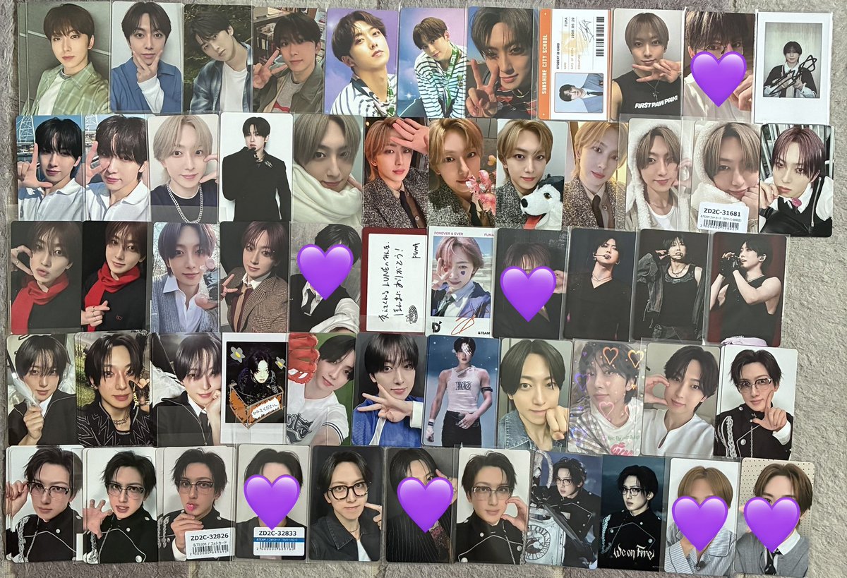 jnc_no's tweet photo. @nk_i003 お返事ありがとうございます！
難しいと思いますが、💜つけたトレカのどれかとの交換は可能でしょうか？
ご検討よろしくお願い致します🙇🏻‍♀️ https://t.co/GfebPuTp2n