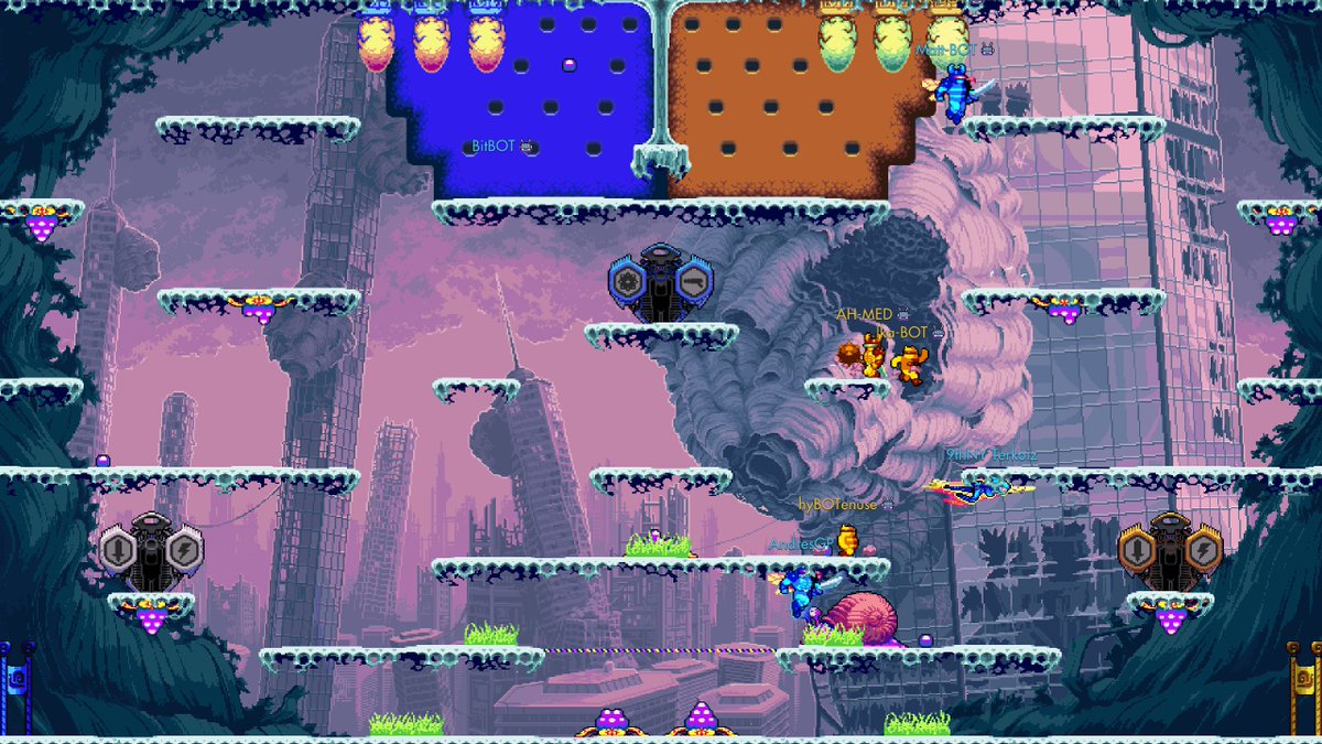 Wario64's tweet photo. Killer Queen Black servers or its online mode are back online on Steam after an update pushed out yesterday. Game is currently free https://t.co/ifVZSOEjG0 https://t.co/DZzOF3aUFQ