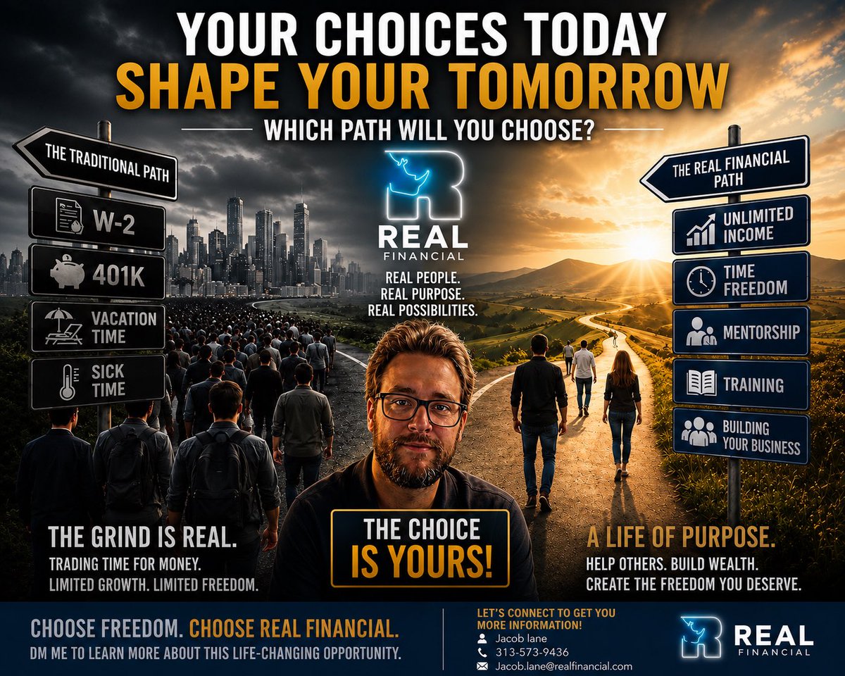samanthallane_'s tweet photo. Most people spend their lives building someone else’s dream.

What if you spent the next five years building your own?

Let’s talk.

📺Watch the podcast: https://t.co/tohd2DkeMp

#RealFinancial #BuildWealthWithConfidence #RetirementPlanning #FinancialEducation
@JLaneRF https://t.co/kSDXvOKdnb