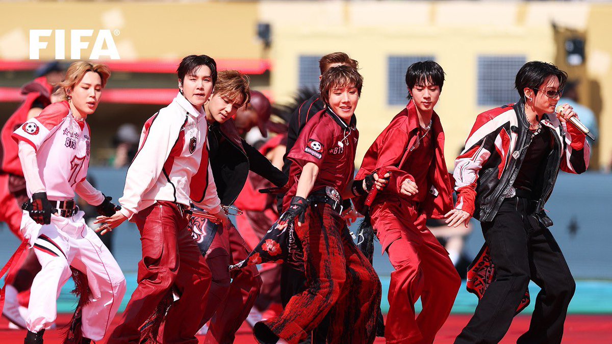 JJK_Times's tweet photo. BTS | FIFA World Cup 2026™ Final Halftime Show | Full Performance (FIFA YouTube)

• https://t.co/a0ds4nlOrj https://t.co/pHvk8sRRzD