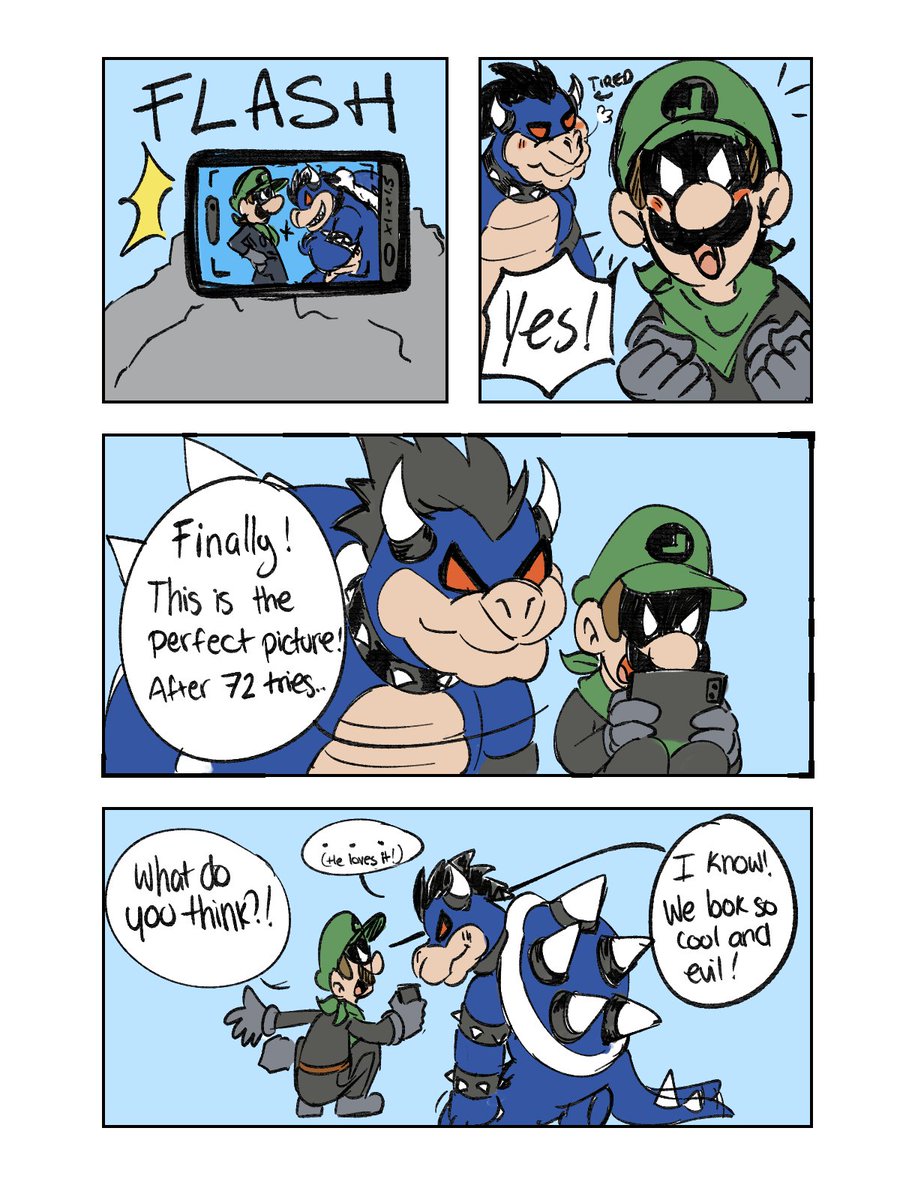 candybfan's tweet photo. #bowuigi with Dark Bowser and Mr. L https://t.co/oY4SRfpjCb