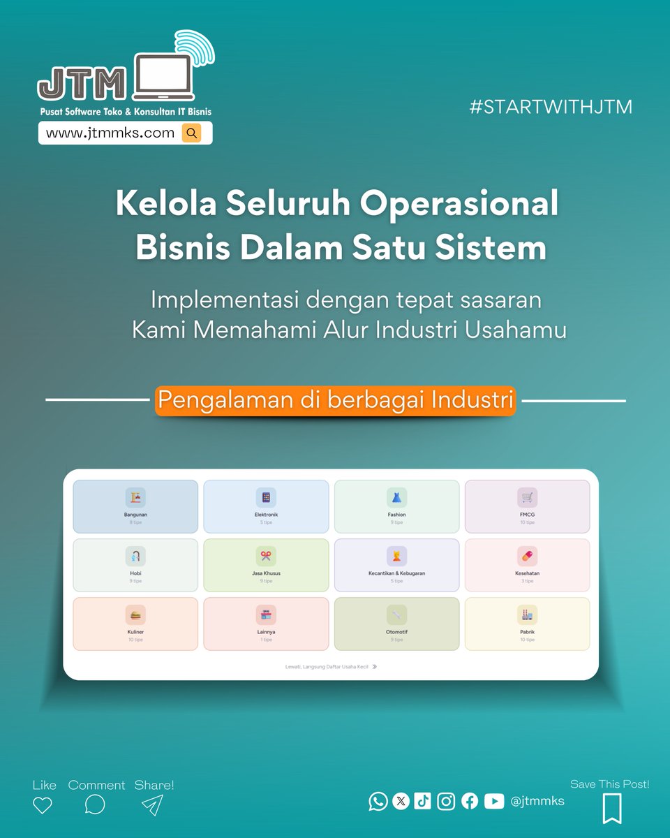 jtmsoftware's tweet photo. Stock opname gak perlu lembur dan begadang, sekarang kamu dan tim bisa pakai sistem real-time, barcode scanner, dan cycle counting agar lebih cepat dan minim selisih stok.

Segera jadwalkan konsultasi dan demo fitur lengkap JTM Software sekarang! Klik link di bio, ya! https://t.co/peWP12qLGf
