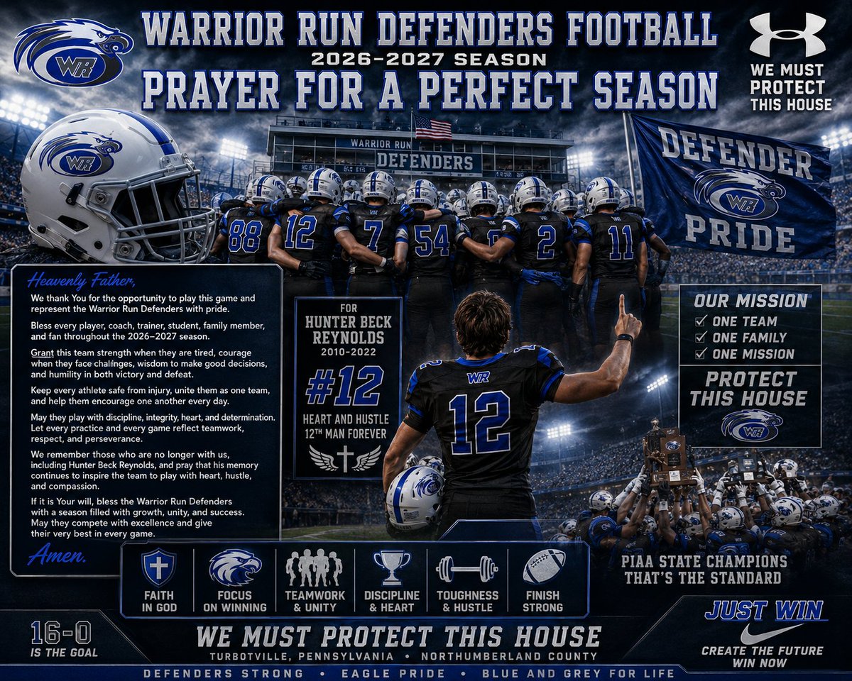 mc_cray6's tweet photo. Warrior Run Defenders Football Prayer For A Perfect Season Warrior Run Defenders Football First Piaa State Championship Trophy And Ring For Hunter Beck Reynolds Who's in Heaven Watching Y'all Guys Win Y'all First Piaa State Championship Title Focus On Winning https://t.co/gyhGLffxua