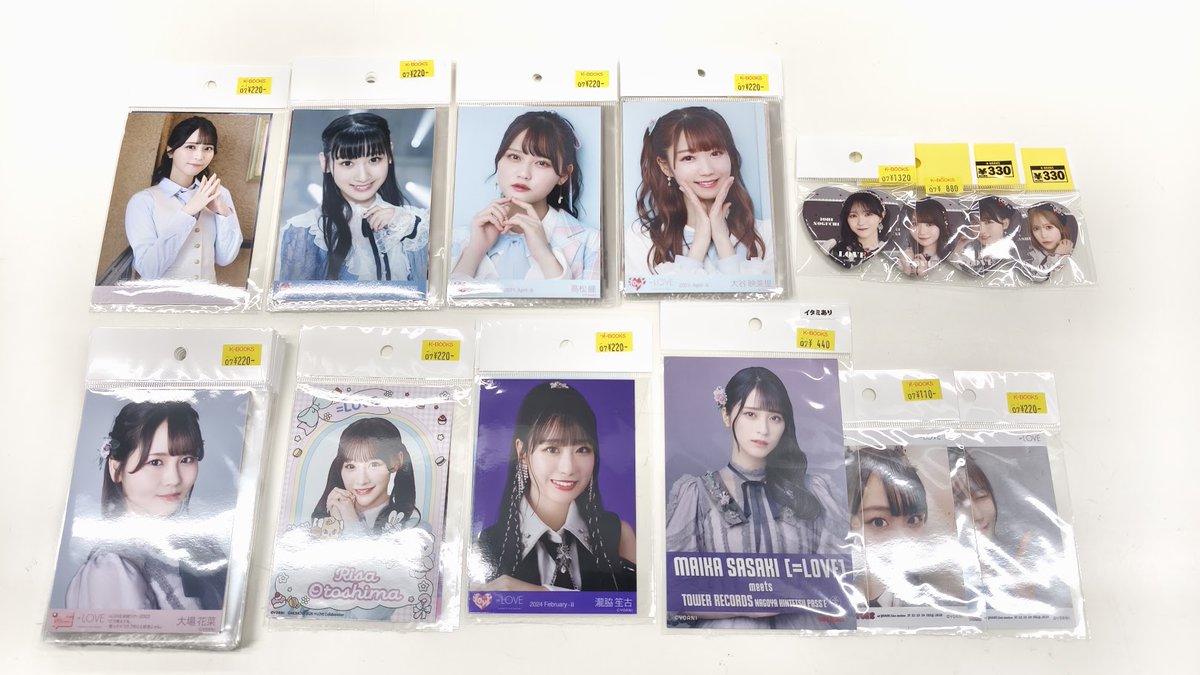 入荷情報】 =LOVE(イコラブ) 生写真 缶バッジ 入荷しました❣ #kbooks