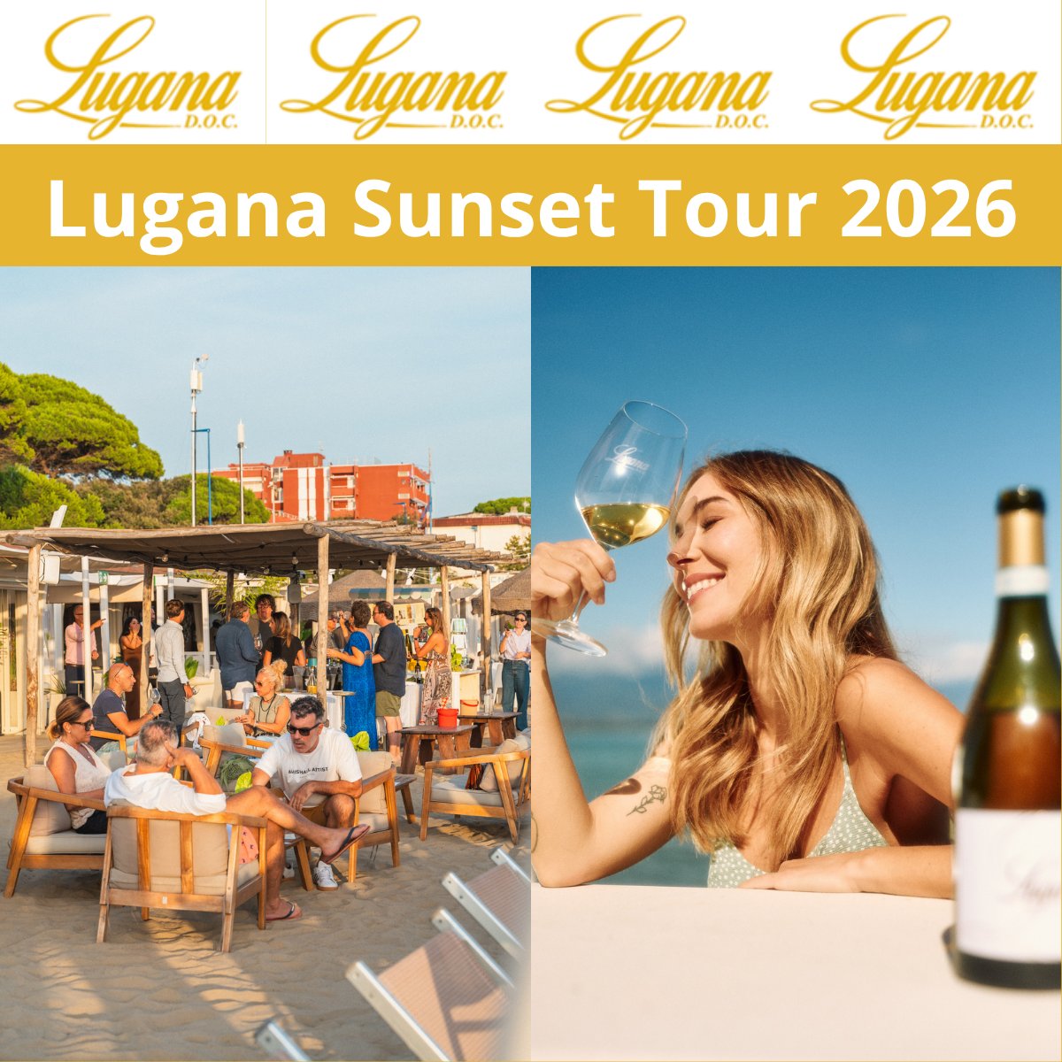 ItaliadelvinoC's tweet photo. 🍷🌅Al via il Lugana Sunset Tour 2026: dal 17 al 26 luglio in alcune delle più belle spiagge italiane
📸Sfoglia l'anteprima dell'articolo nelle immagini qui sotto
Per la versione integrale, link nella PRIMA RISPOSTA o in bio👇
#italiadelvinobertolli #LuganaSunsetTour #LuganaDoc https://t.co/w0fzaVhgu6
