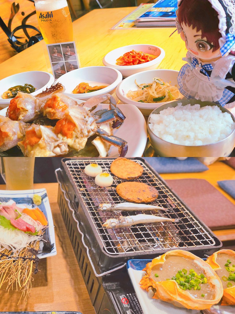 HRyul7's tweet photo. 아이돌옵이랑 성우옵이랑 게파티😍😍
(아이돌옵 : 제가 오빠인가요..?)
근데 성우옵은 게를 못드심.. https://t.co/WIojiDXpdX