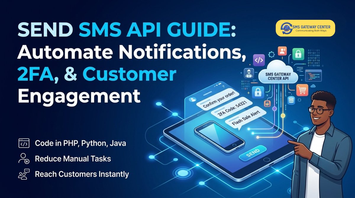 SMSGatewayIndia's tweet photo. Need to integrate SMS into your app or website? Learn how a Send SMS API works, the request flow, authentication, delivery reports, DLT compliance, and best practices to build reliable messaging solutions.
https://t.co/uU1w6m5me3
#SMSAPI #BulkSMS #SMSGateway #Developers #India https://t.co/CSgxSzXXSH