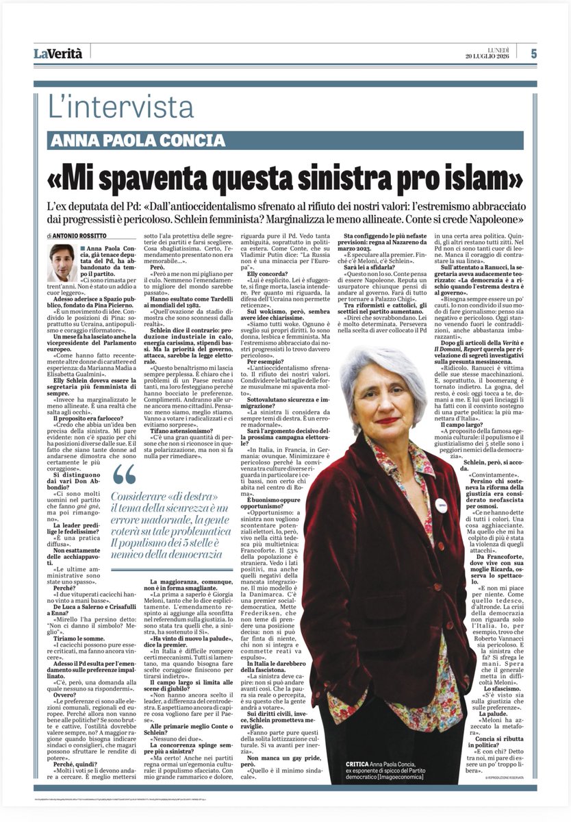 annapaolaconcia's tweet photo. Una mia lunga intervista. Buona giornata https://t.co/52vvL3paon