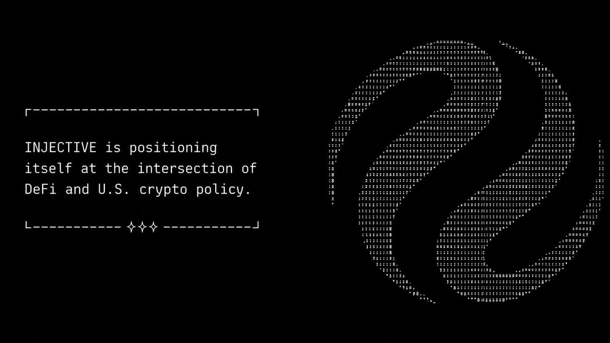 0xzeze's tweet photo. Crypto is moving closer to institutions and regulation.

@injective is already positioning itself at the center of that shift.

With the Injective Policy Institute, $INJ is bringing crypto directly into the policy conversation.

The next phase is already here. https://t.co/0WPOsZECQj