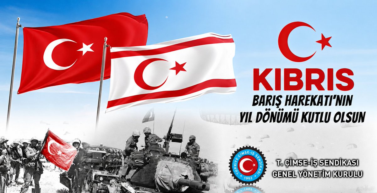 Cimseis's tweet photo. Kıbrıs Barış Harekatının 52. Yıl Dönümünü Kutluyor,
Aziz Şehitlerimizi, Kahraman Gazilerimizi Minnetle Anıyoruz.

T. Çimse-İş Sendikası
Genel Yönetim Kurulu
 #KıbrısBarışHarekatı https://t.co/pE33uGs4bT
