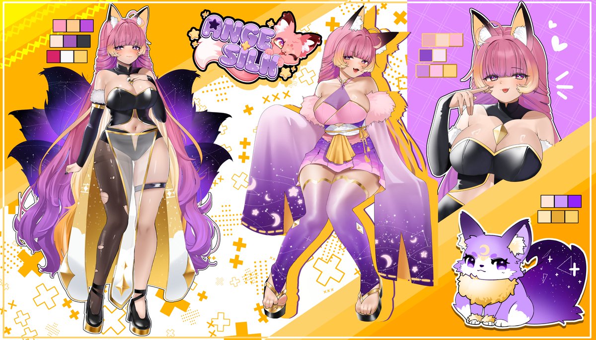 Hatshi030's tweet photo. Feliz de haber ayudado a @AngeSilkVT ✨ su diseño y debut!!
Muchas felicidades Ange y gracias por confíar en mi QwQ 💜 https://t.co/PXlaJUhpb8
