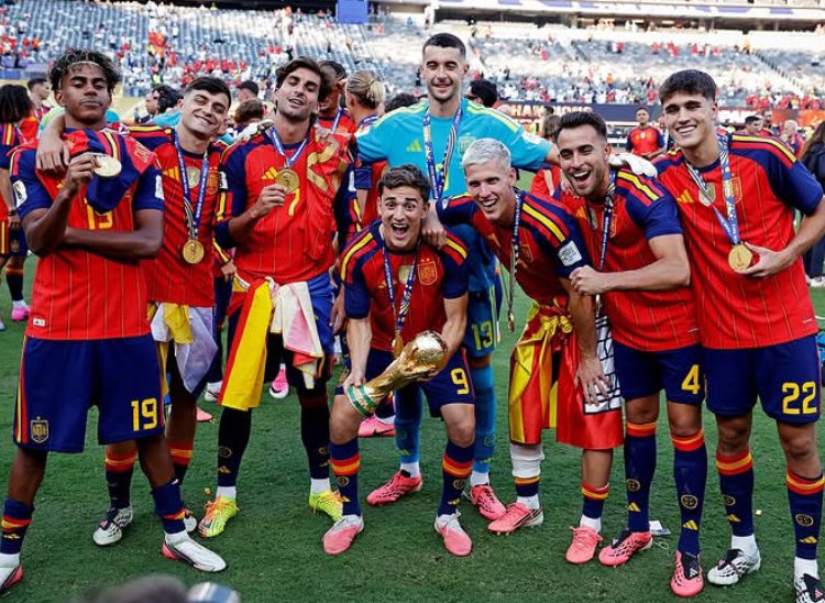 asadiq__'s tweet photo. Congratulations to Spain 🇪🇸 and congrats to our barca boys https://t.co/74ClMRsv7F