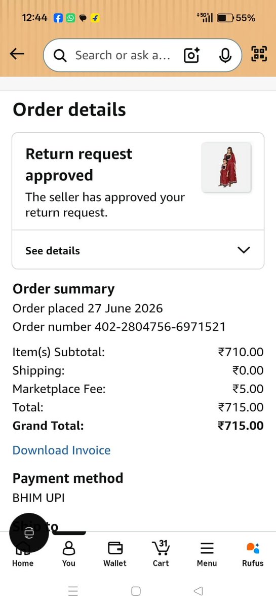 dipkkmr's tweet photo. @AmazonHelp Item was already picked up on 5th july https://t.co/dvxNzgie0Q