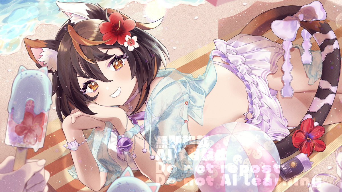 kokago_maru's tweet photo. 🌺アイスありがとね～🍨

#海の日 https://t.co/2NAz2ogpoQ