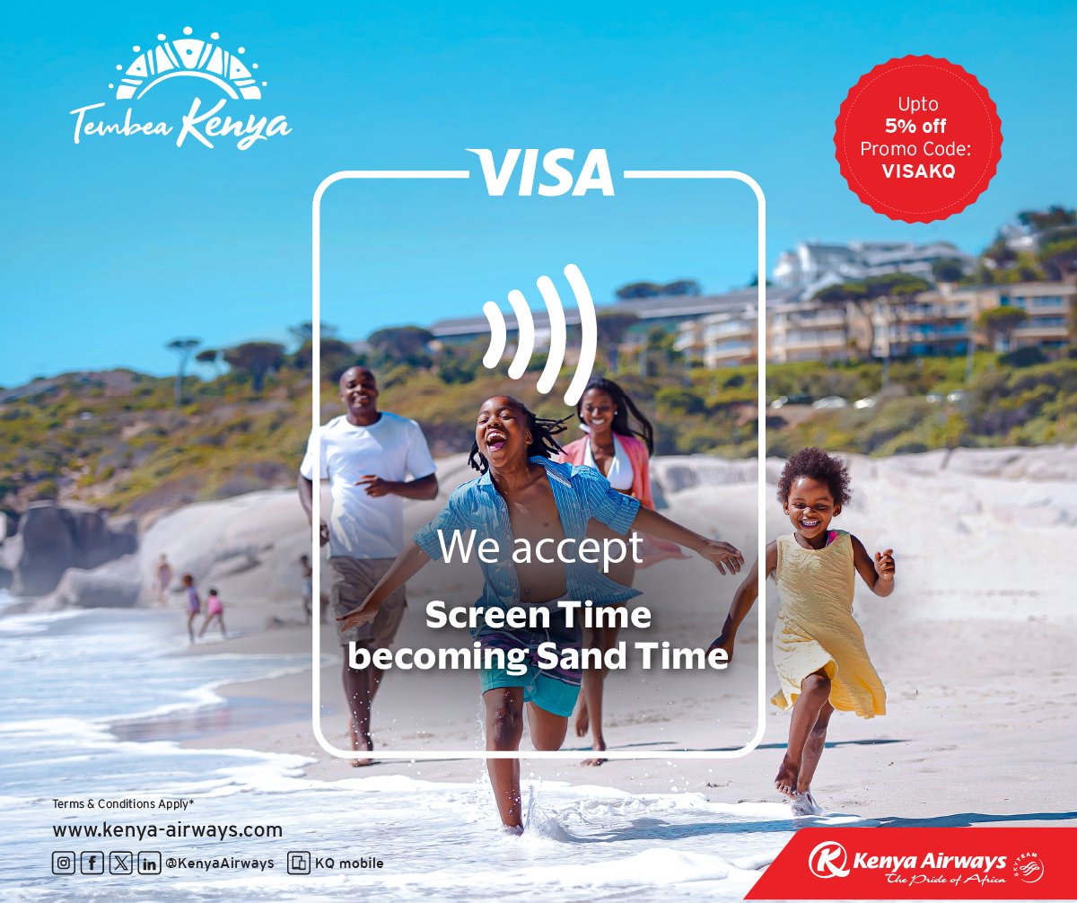 KenyaAirways's tweet photo. 👀Tick Something Off Your Bucket List.❤️
That trip you've been putting off? This is your sign to book it.
🦁 5% OFF local flights within Kenya
🌍 8% OFF international flights to Kenya
🏷️ Use code: VISAKQ
Book Now: https://t.co/gmMx96fpEC | Ts&Cs Apply
#FLYKQ #MagicalKenya #ExploreKenya