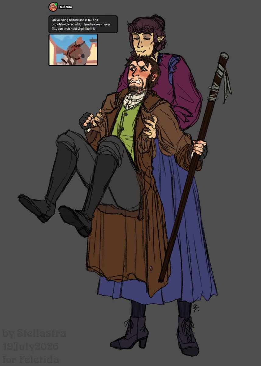 Feletida's tweet photo. Stellastra https://t.co/PgXqbpotyy drawn my oc rotating Virgil
#arcanum https://t.co/hNY5goYxSm