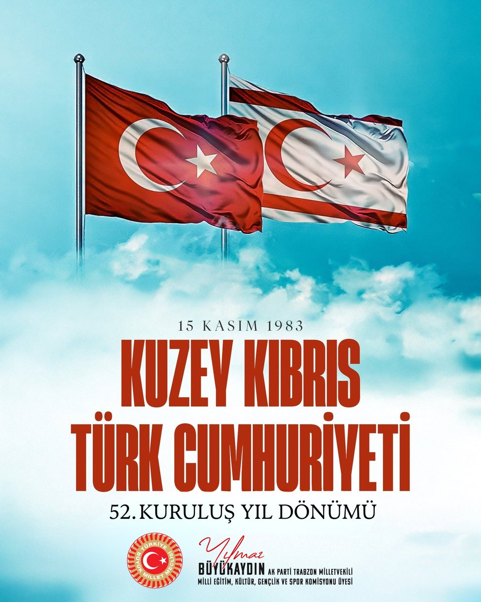 yilmazbuyukaydn's tweet photo. Kıbrıs Barış Harekâtı’nın yıl dönümünde, milletimizin haklı mücadelesini bir kez daha gururla ve minnetle hatırlıyoruz.

52 yıl önce kahraman Mehmetçiğimiz ve Kıbrıs Türk Mücahitleri, Kıbrıs Türk halkının can güvenliğini, özgürlüğünü ve geleceğini korumak adına destansı bir mücadele ortaya koydu. Bu kutlu harekât, yalnızca bir askerî başarı değil; barışın, adaletin ve milli iradenin güçlü bir nişanesi olarak tarihimizdeki yerini aldı.

Bugün Kuzey Kıbrıs Türk Cumhuriyeti’nin varlığı ve Kıbrıs Türk halkının huzur içinde yaşaması, verilen o büyük mücadelenin en anlamlı eseridir.

Kıbrıs Barış Harekâtı’nın yıl dönümünde; aziz şehitlerimizi rahmet ve minnetle yâd ediyor, kahraman gazilerimize şükranlarımı sunuyorum. Milli davamız Kıbrıs’a olan desteğimiz dün olduğu gibi bugün de yarın da kararlılıkla sürecektir.

Aziz şehitlerimizi rahmetle, kahraman gazilerimizi minnetle anıyorum. 🇹🇷