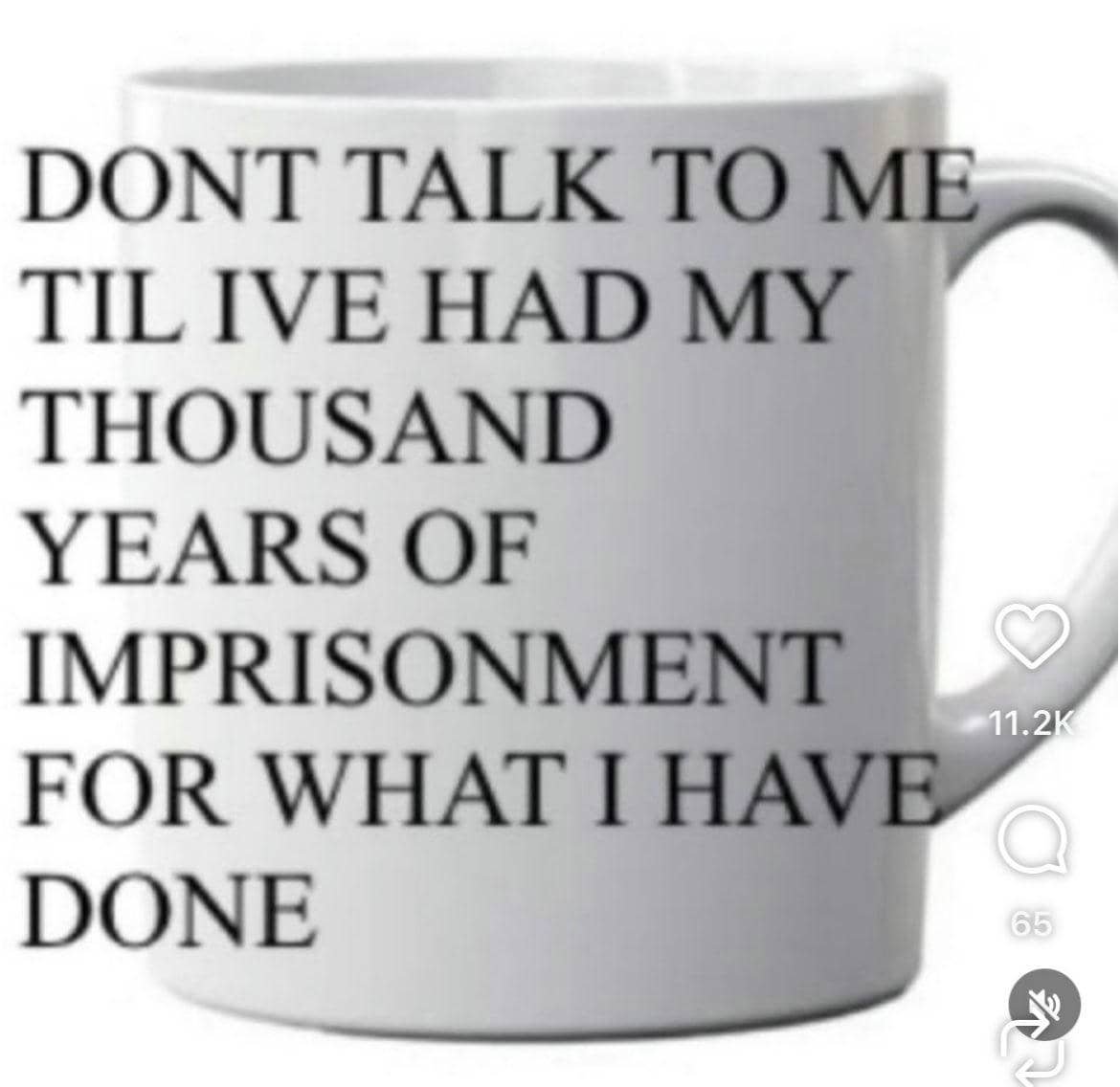 computer1010101's tweet photo. DON'T TALK TO ME TIL IVE HAD MY THOUSAND YEARS OF IMPRISONMENT FOR WHAT I HAVE DONE https://t.co/HxD2PtG97G