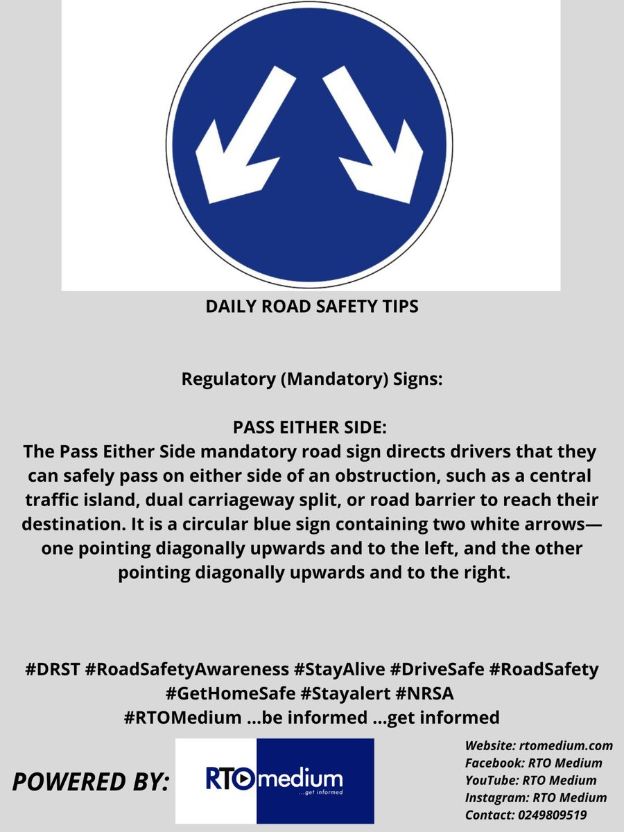 RasTbcOfoe's tweet photo. Today's Road Safety Tip
Regulatory (Mandatory) Signs
@NRSAGhana
@DVLAGhofficial #RoadSafetyAwareness #StayAlive #RoadSafetyAmbassador #GaDangmeRegion
#DriveSafe #RoadSafety #GetHomeSafe #WayaBlema #StayAlert #NRSA
#RTOMedium... Be informed... Get informed
https://t.co/59PcqrRtfY https://t.co/LV1htSW3m4