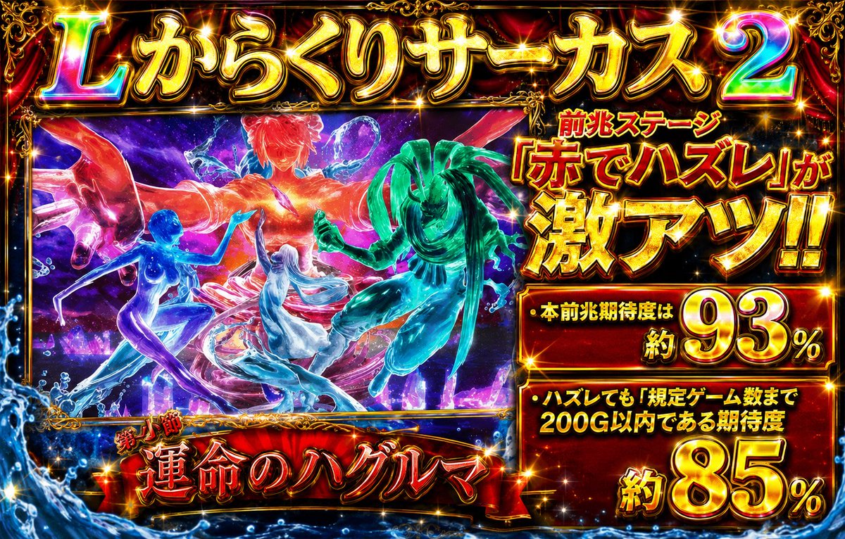 🌈Lからくりサーカス2🌈 前兆ステージ「赤でハズレ」が激アツ🔥 ・本