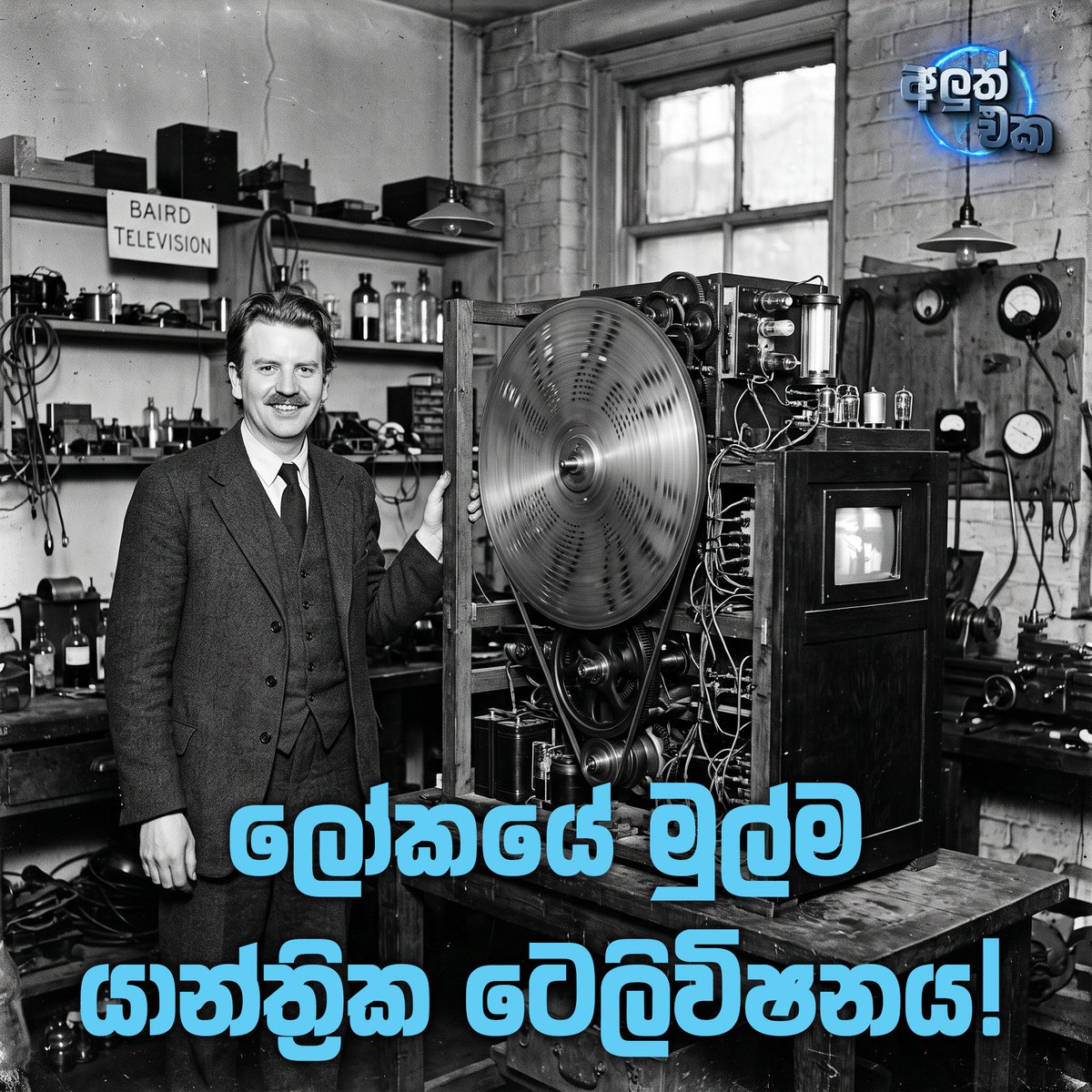 AluthmaEka's tweet photo. ලෝකයේ මුල්ම යාන්ත්‍රික ටෙලිවිෂනය! 📻 ➡️ 📺

ලෝකයේ පළමු සාර්ථක ටෙලිවිෂන් පද්ධතිය නිර්මාණය කළේ කවුද කියලා ඔබ දන්නවාද? 

සම්පූර්ණ කතාව කියවන්න 👉 https://t.co/EDWa8OAr84

#JohnLogieBaird #FirstTV #MechanicalTV #TechFacts #AluthEka #Television #LKA #SriLanka #අලුත්එක https://t.co/w5zH4aauj0