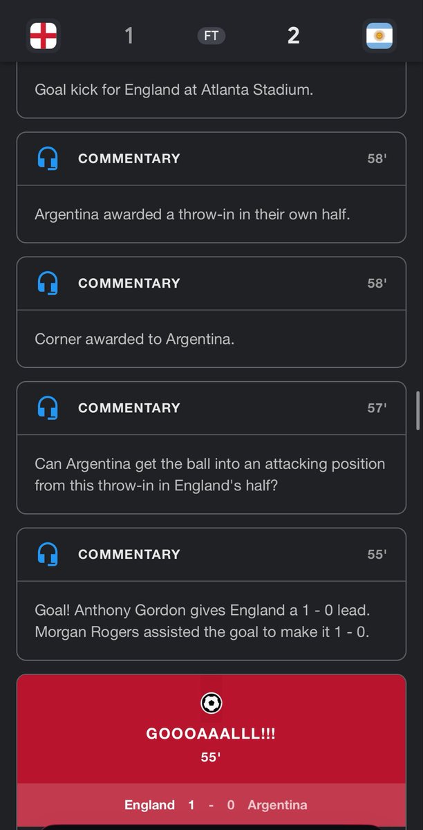kiddo_utd's tweet photo. Apparently England fans are to stupid to realise we was already inviting pressure before Tuchel made the subs and changes, look at the commentary narrative, look how many shots and attacks they pushed on us from the moment Gordon scored? https://t.co/6sLFI9ZAVn