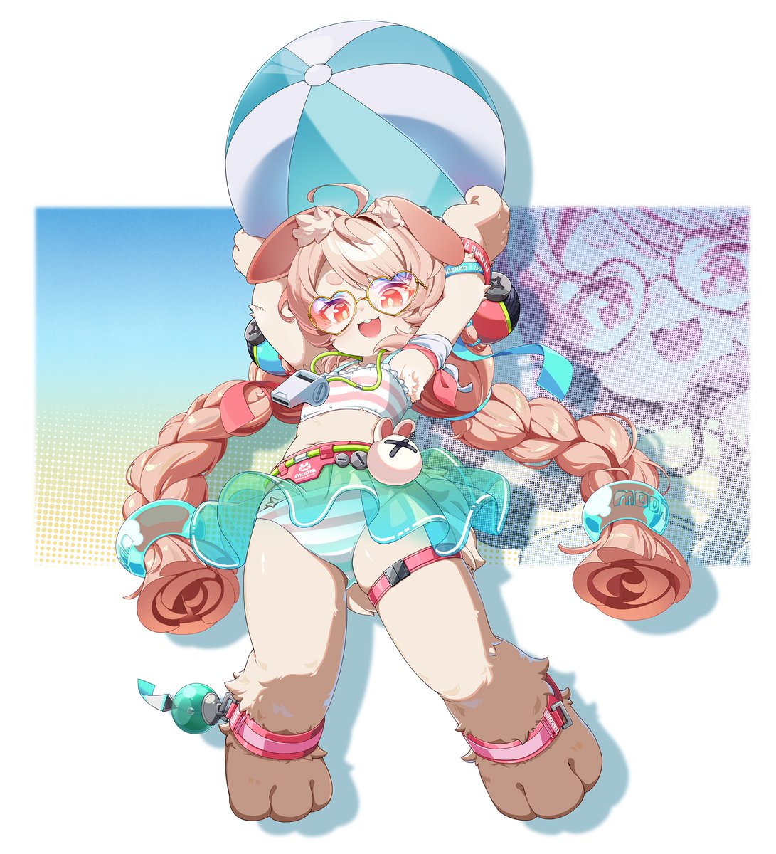 notama_121's tweet photo. 水着ザオちゃん全身です🐰🌊🌴
#zzzerofanart #照 #ザオ https://t.co/HdjoKLHE5x
