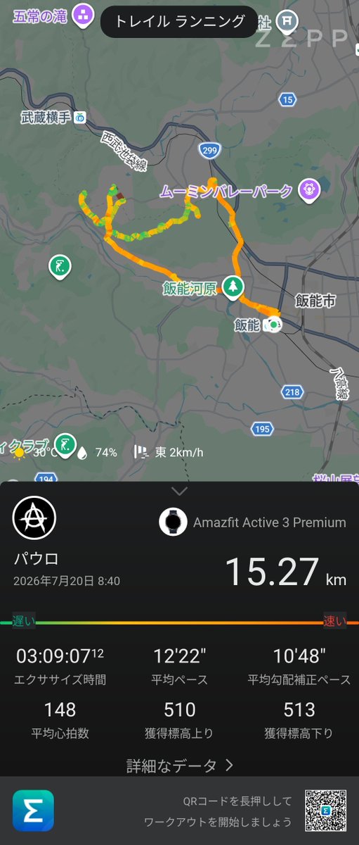 EmoKatagiri's tweet photo. 飯能駅から奥武蔵でトレランの練習🏃‍♂️

とにかく暑すぎて、予定していた距離の半分くらいで断念💦

死ぬる https://t.co/MebjIZsxKI