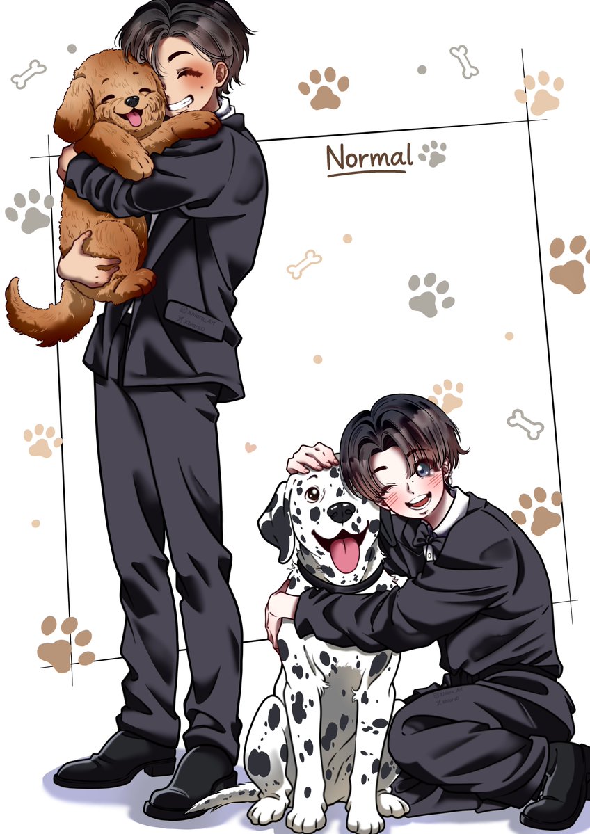 XhiaraD's tweet photo. Taekook &amp; 🐶🐾
#btsfanart #taekook #kookv https://t.co/hgEm3z51jN