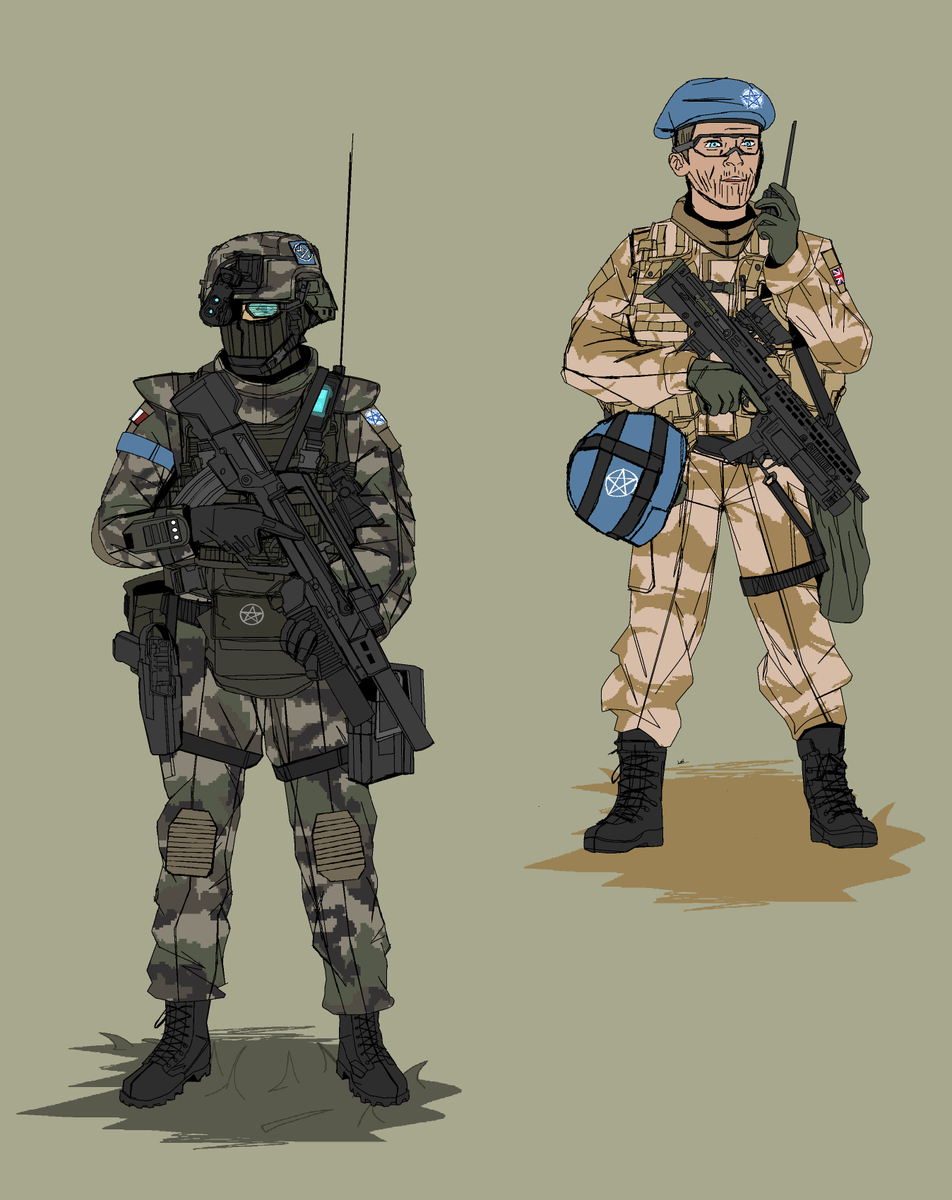 lobberstorm141's tweet photo. Global Occult Coalitions concept 2:
British Peacekeeper and French Infantry. https://t.co/psVOJ8ooGD