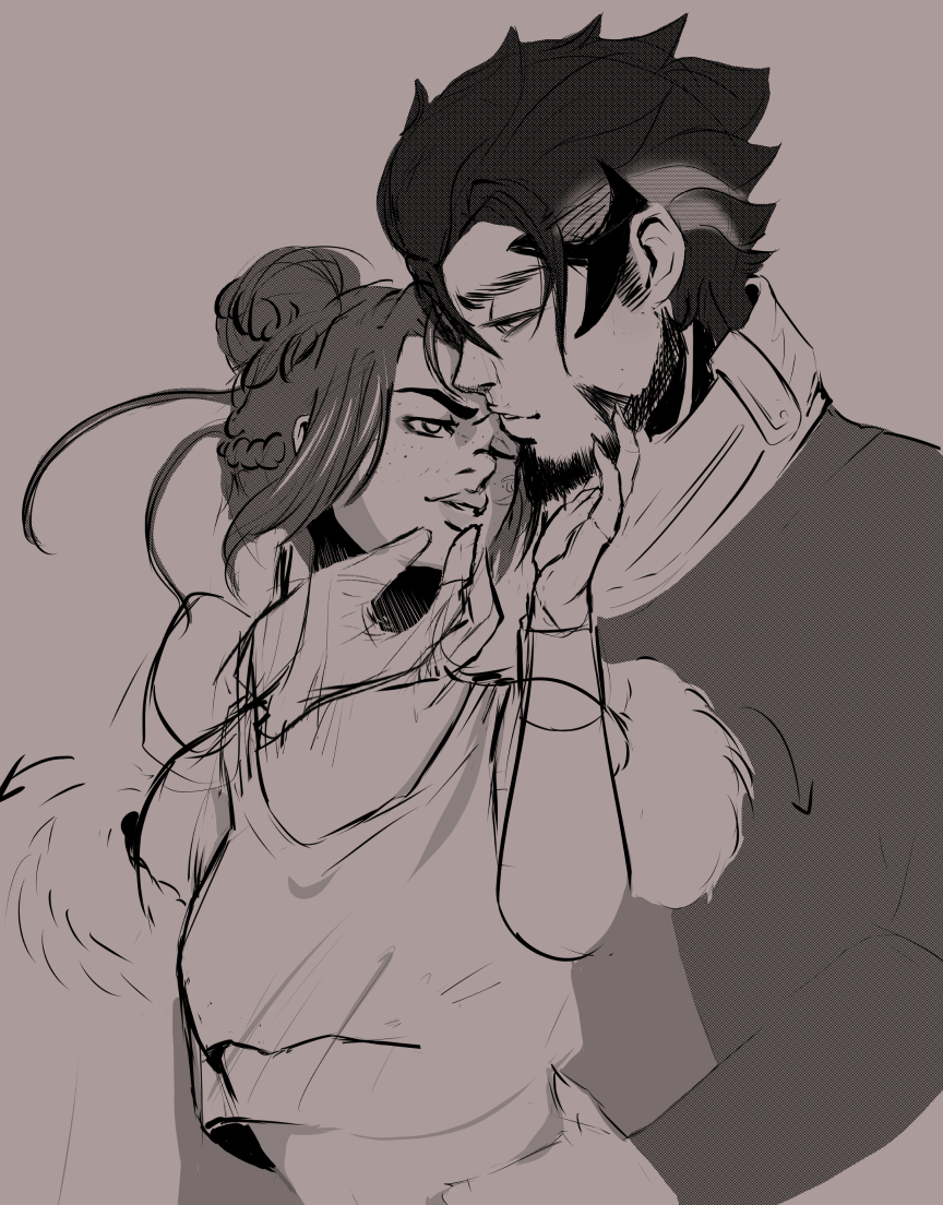 Ksy_ng's tweet photo. Just a doodle i maaaaaaaaaay finish one day #Fremre #Overwatch #Emre #Freja #sketch #doodle #fanartㅤㅤㅤㅤ https://t.co/I7AtuYR7v5