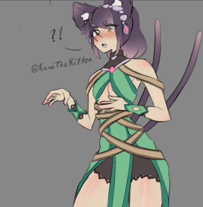 KamiTheKitten's tweet photo. Aight, forgot about this sketch i drew some weeks ago for a group chat so decided to give color to it, it's my Amon cosplaying as Ying. https://t.co/l5VNbJjczJ