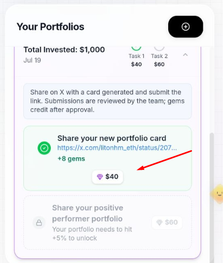 Crypto_Hunter_O's tweet photo. 👀 Don't miss @alloxdotai 

😎 U can earn easily $60 to $100 per account
🤫 If you have some fund don't miss this

👇Here i show you how:
🔗Go here: https://t.co/YRJJkvucd4
✅ Connect any wallet
✅ Go "campaign"
✅ Now you can join 2 campaign by doing one task

1⃣ Volume League
✅ Create Portfolio min $500 (buy & sell both count)
✅ More Volume more reward
✅ Top 150 ~ $30K and all user $70K

2⃣ Prove Your Portfolio
✅ After Create Portfolio just share this on X
✅ U can see Reward Structure

So what i did here: 
✅Create $1000 Volume and share this on X
💰Now I will get both rewards

⚠️ Use $BNB $BBTC $ETH for low fees

🫡That's it

💚 Like ♻️ RT