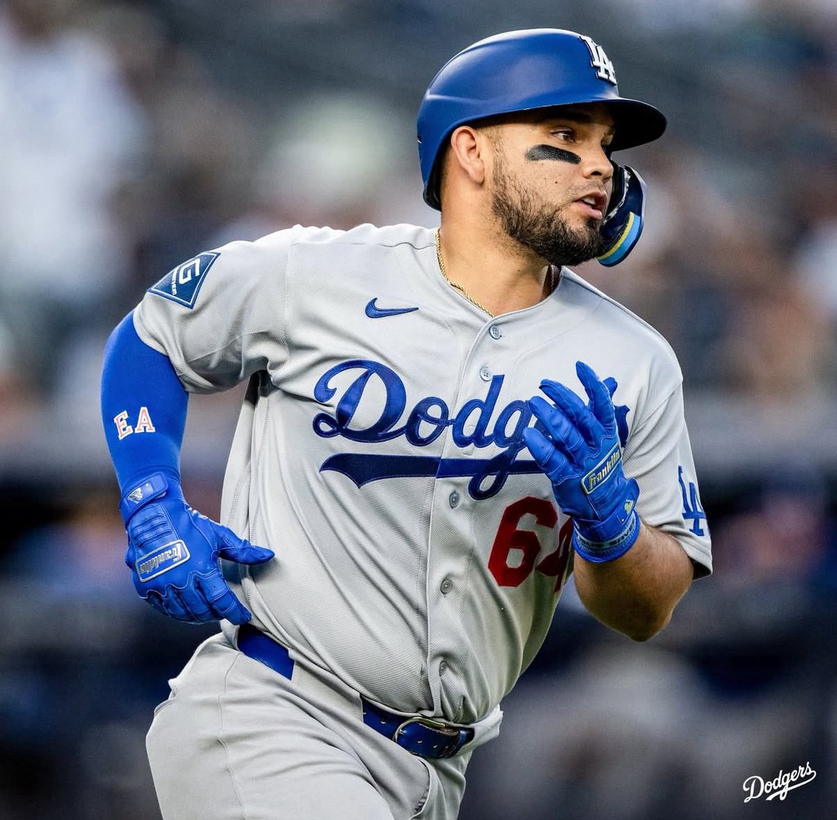SleeperDodgers's tweet photo. Eliezer Alfonzo on recording his first career Major League hit tonight against the Yankees:

“It felt amazing! The second I saw the ball sail over the infielders’ heads, I thought, ‘All the hard work I’ve put in has finally paid off.’” 

What a moment. 🥹👏 https://t.co/Q6PUhNUEOe