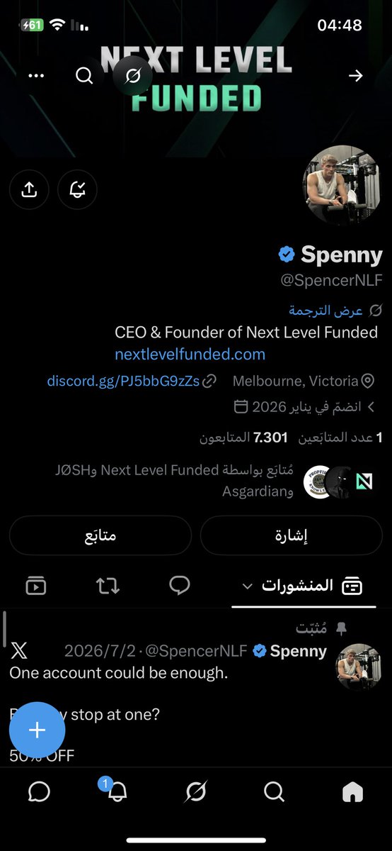 nw9725's tweet photo. @NextLvlFunded @SpencerNLF @W0LF0FCRYPT0 @I_Am_The_ICT @Khldfx https://t.co/4go9z784Rc