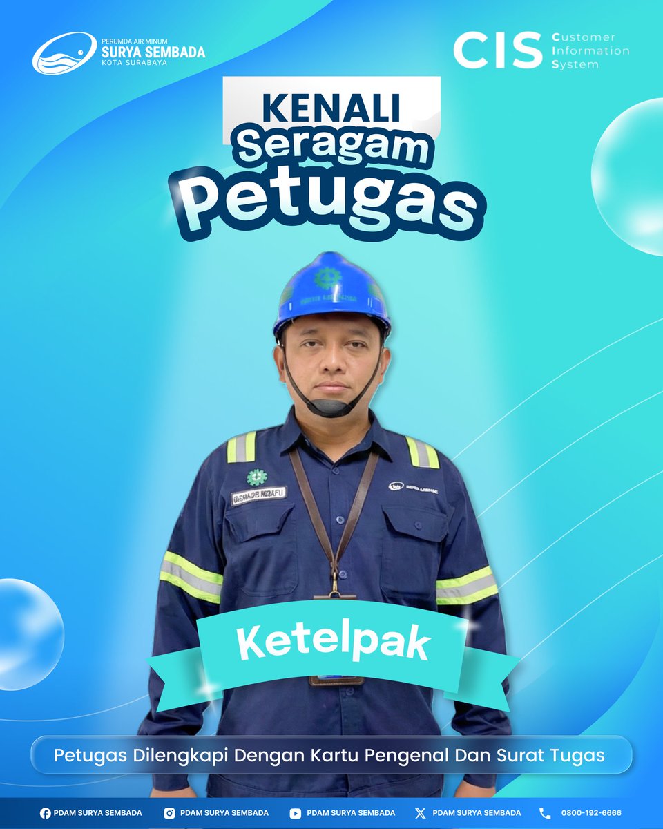 PDAMSurabaya's tweet photo. 𝗞𝗮𝗯𝗮𝗿 𝗚𝗲𝗺𝗯𝗶𝗿𝗮 𝗨𝗻𝘁𝘂𝗸 𝗪𝗮𝗿𝗴𝗮 𝗦𝘂𝗿𝗮𝗯𝗮𝘆𝗮! 🎉

Perumda Air Minum Surya Sembada Kota Surabaya menghadirkan program penggantian meter air pelanggan secara GRATIS!

#PAMSuryaSembada #PenggantianMeterAir #GantiMeterBaru #CISPDAM #beritapdamsby https://t.co/IVCeQMzJ8u
