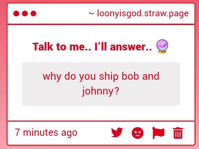 yeahjaronsalt's tweet photo. " why do you ship bob and johnny? "

great question. Unfortunately my answer's a little long so this has to be a thread 😅 ( SORRY . )

 ( 1/3 ) https://t.co/VIifwqmnyk