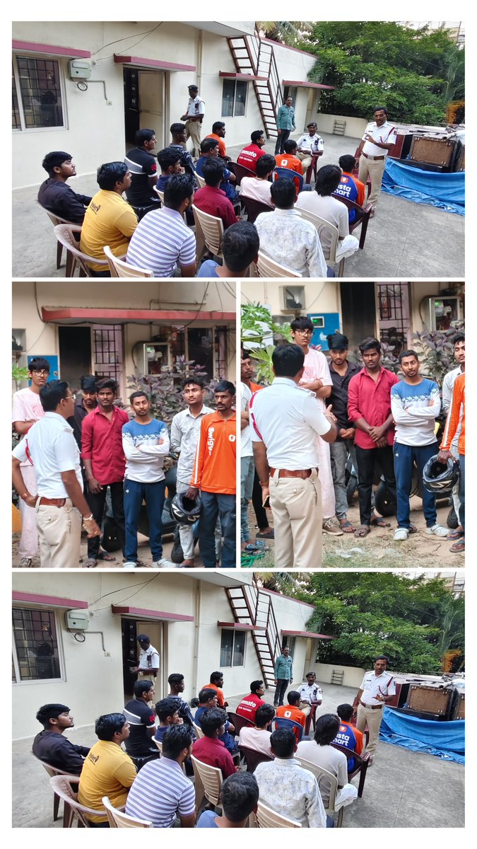 kengeritrfps's tweet photo. Today, our officers and staff conducted a Traffic Awareness Program for food delivery partners, emphasizing road safety, responsible riding, helmet use, and adherence to traffic rules. Together, let's make our roads safer for everyone. #RoadSafety #TrafficAwareness #RideSafe https://t.co/AoMBvkGKqq