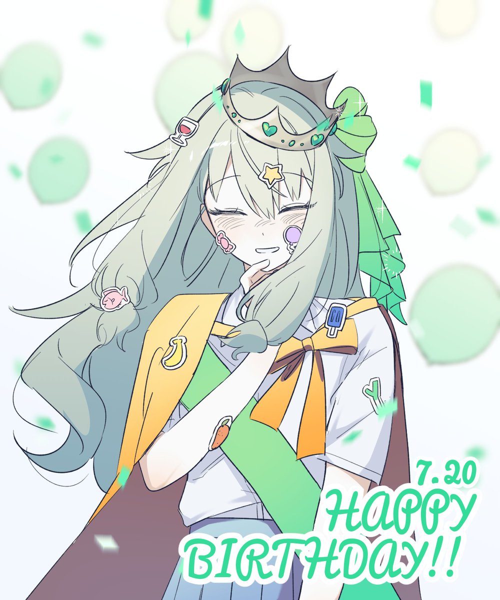 u_u__RNS2's tweet photo. 💚🍊🤖 
#草薙寧々誕生祭2026 https://t.co/hgERdfe5Cx