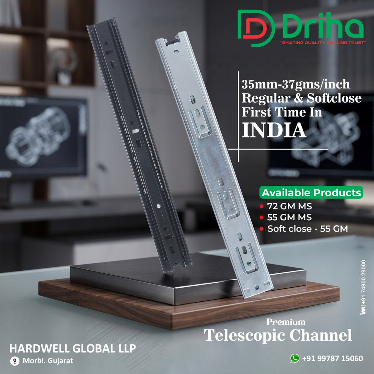 ibais_hardware's tweet photo. HARDWELL GLOBAL LLP | Morbi π’
Premium Telescopic Channel
Mr. Hitin Udhareja - +91 99787 15060
WhatsApp: https://t.co/100fHnOrQ0
.
#HardwellGlobal #TelescopicChannel #DrawerSlides #PremiumHardware #MorbiHardware #Hardware https://t.co/veRqoSTPdr