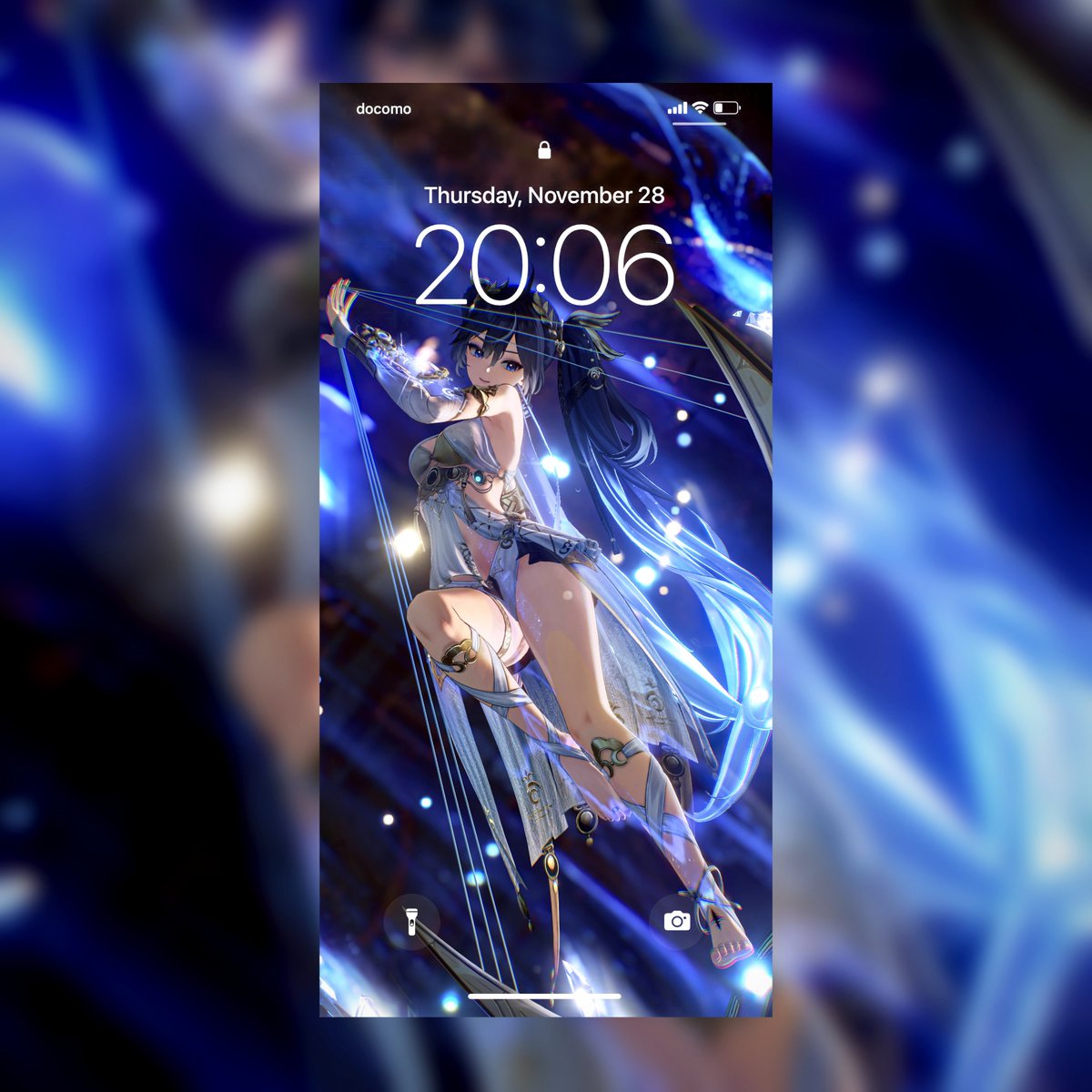 syrup_123's tweet photo. ユーノの共鳴解放の壁紙です🌙
スマホのロック画面などにどうぞ！ https://t.co/muYhaCujf0