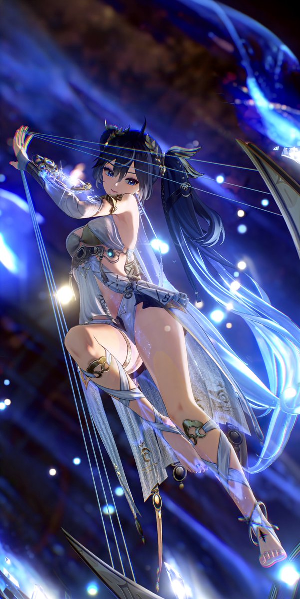 syrup_123's tweet photo. ユーノの共鳴解放の壁紙です🌙
スマホのロック画面などにどうぞ！ https://t.co/muYhaCujf0