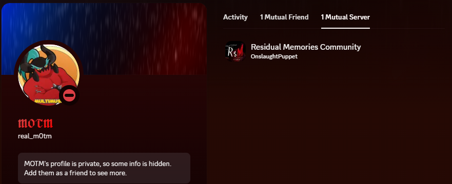 NetanNeo_Yea's tweet photo. @residualmemorie plspls ban M0tm ffrom your server!!!!

he's a horrible person who shouldn't be able to have a platform in the  exe coommunity  !!!

thanksx in advamce!!! ^^ https://t.co/pXDZZ5jLsV